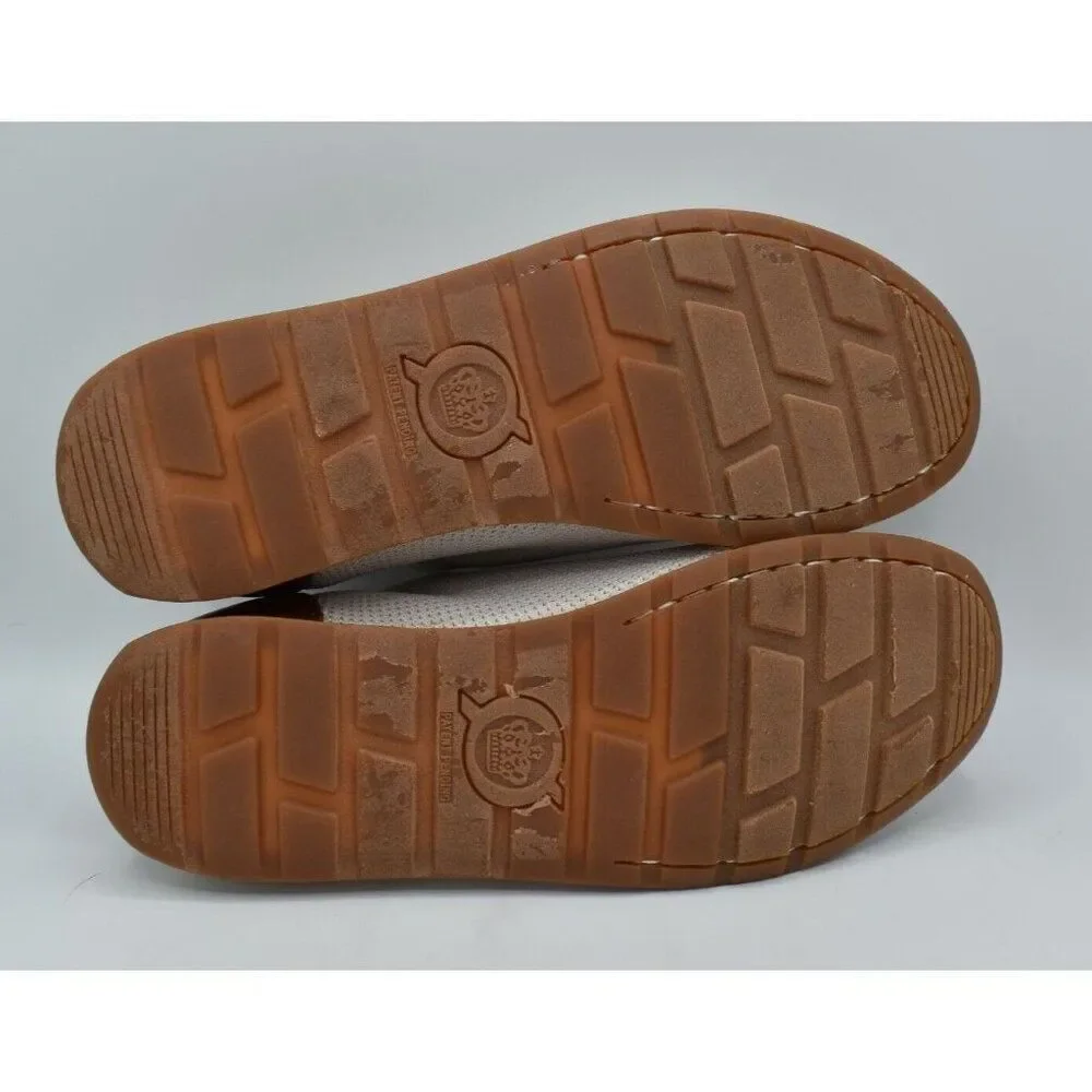 Born Mens Size 8.5 Barrett Leather Fabric Knit Slip‎ On Casual Sneakers Shoes